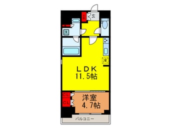 間取図 Brillia ist　駒込