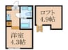 アロマテラス関町北 1Rの間取り
