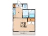 茗荷谷ハイツ 1Kの間取り