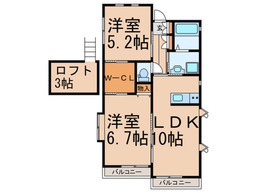間取図 カーサアルボール