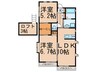 カーサアルボール 2LDKの間取り
