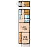 ソルクレスト 1LDKの間取り