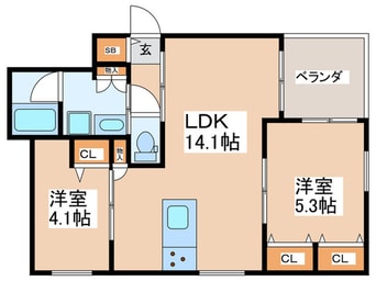 間取図 吉祥寺　ｅ＋