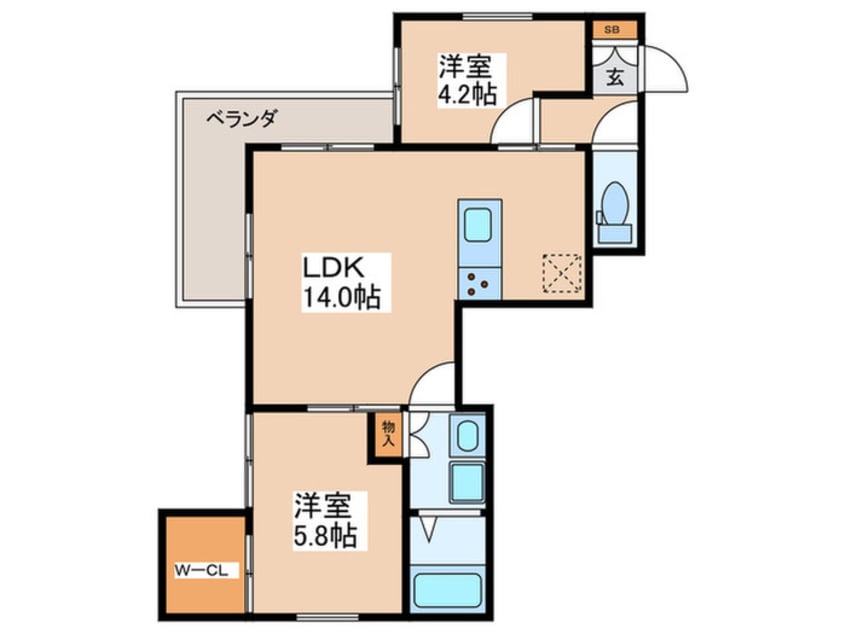 間取図 吉祥寺　ｅ＋