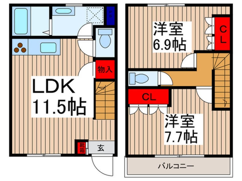 間取図 ＵＲＢＡＮ　ＤＥＬＩＧＨＴ