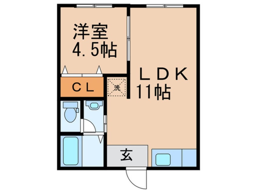 間取図 田中コーポC棟