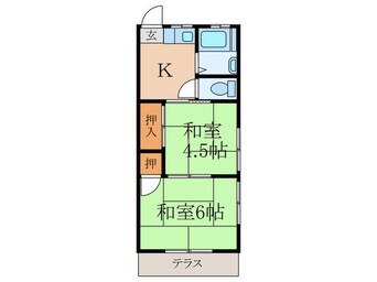 間取図 コ－ポ富士