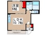 アムールテラス 1LDKの間取り