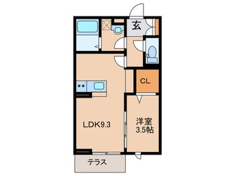 間取図 ルーエ西国分寺