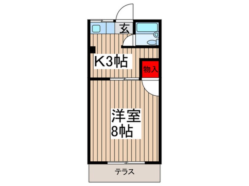 間取図 エスト谷津