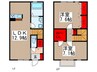 アムールdoux 2LDKの間取り