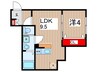 仮)作草部町B棟共同住宅新築工事 1LDKの間取り