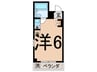 中野第２ビル 1Rの間取り