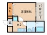 コムネット東府中 1Kの間取り