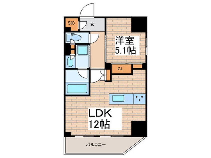 間取図 ワンルーフレジデンス新御徒町