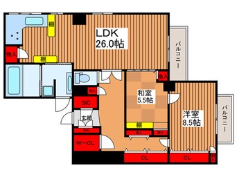 間取図 豊島園ハイツ（801）