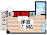 クロノス香取 1Rの間取り