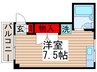 クロノス香取 1Rの間取り