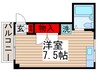 クロノス香取 1Rの間取り