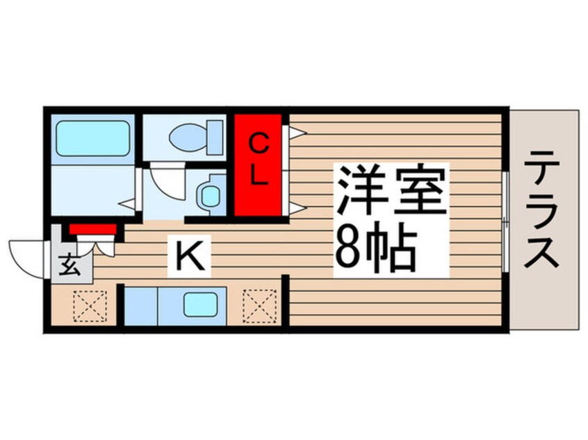 間取図 グランジュ－ル増尾