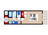 レジディア浦安 1Kの間取り