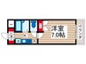 レジディア浦安 1Kの間取り