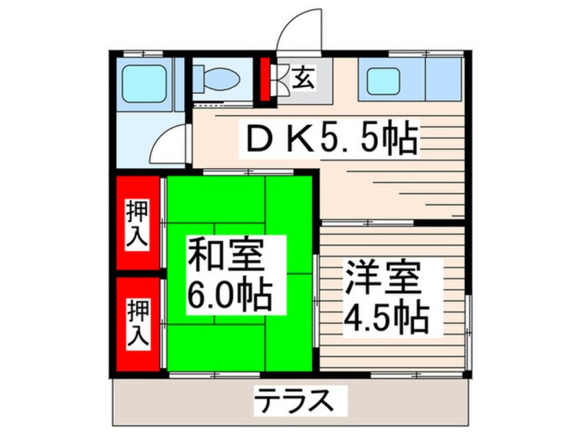 間取図 渡辺ハイツ