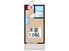 レジデンス矢颪 1Rの間取り