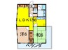メゾン・ド・プランタン 2LDKの間取り