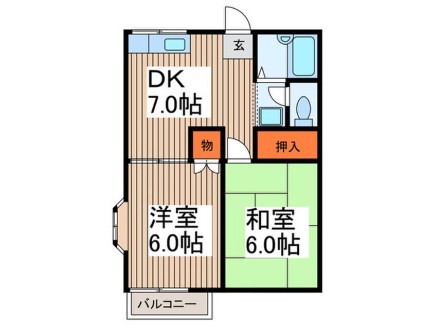 間取図 グランデュ－ルＡ・Ｓ