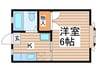 ガーデナハウス 1Kの間取り
