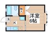 ガーデナハウス 1Kの間取り