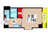 第13花園ビル 1Kの間取り
