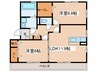 エクセルヒルズ 2LDKの間取り