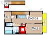 アドシール若柳Ⅱ 1LDK+Sの間取り