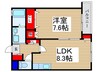 パルティールふじみ野 1LDKの間取り