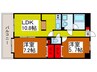 バーディーテラス仲町 2LDKの間取り