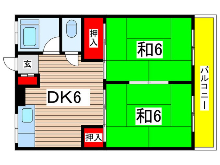 間取図 ハイツ久美