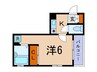Ｌｕｃｅ白山 1Kの間取り