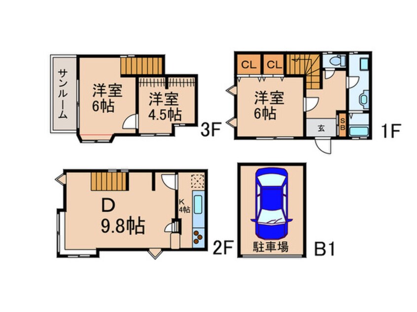 間取図 豊玉南２丁目戸建