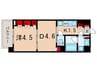 レジディア池袋 1DKの間取り