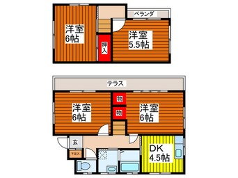 間取図 峯戸建て