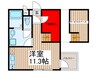 IXO上木崎 1Rの間取り