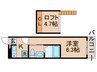 プランタンＳＨＩＢＡＭＡＴＡ 1Kの間取り