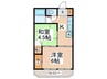 宇津木マンション 2Kの間取り