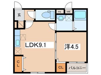 間取図 イリーデ２