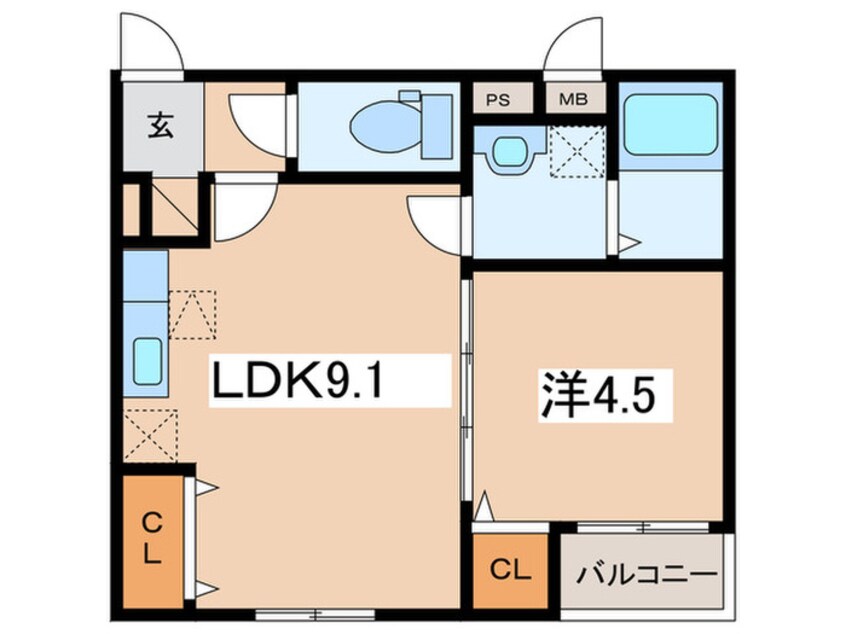 間取図 イリーデ２
