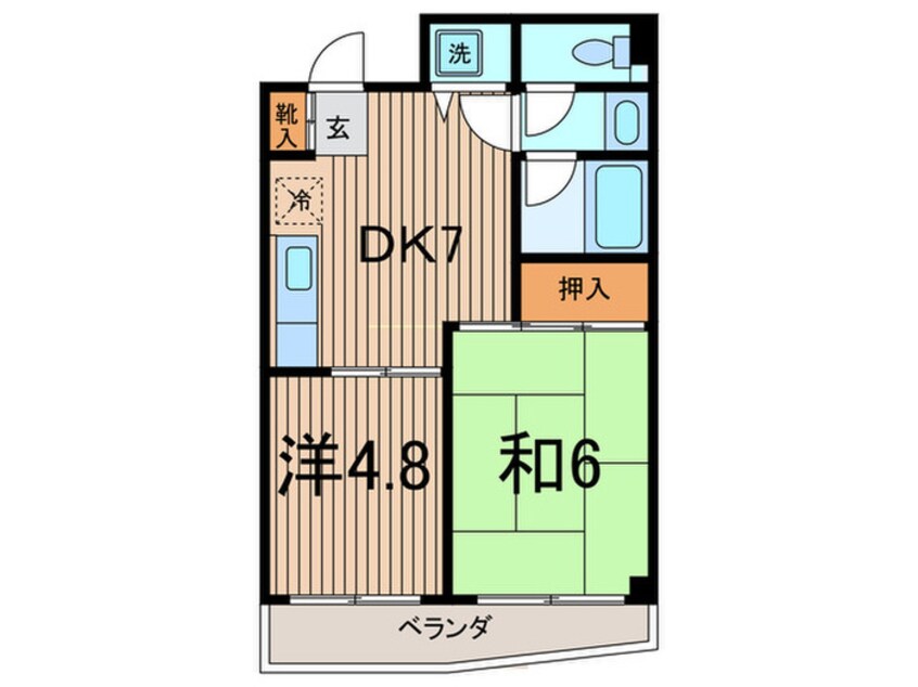 間取図 ヒルサイドテラスＵ