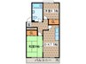 一杉マンション 2DKの間取り