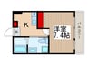 クレセント上広谷 1Kの間取り